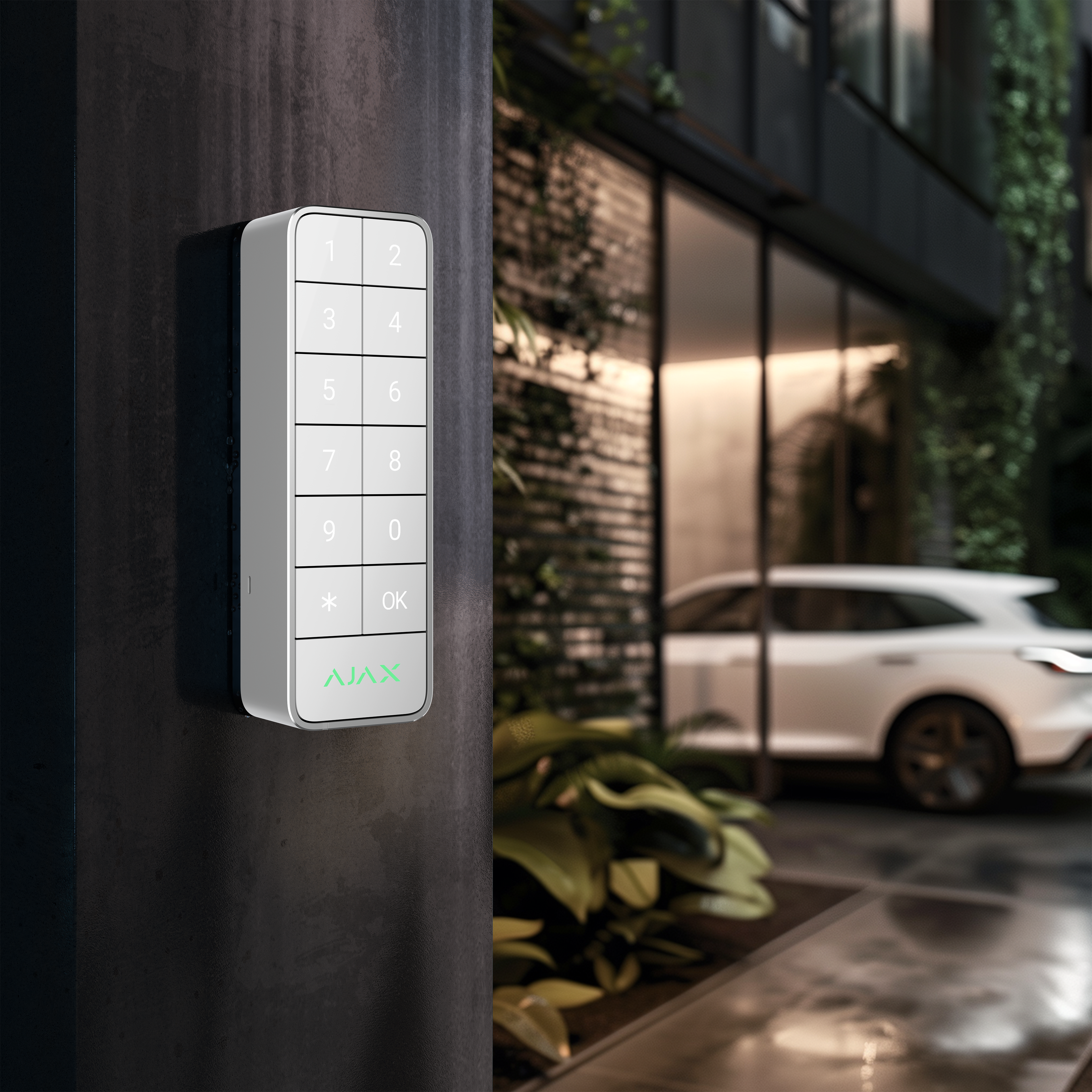 Ajax Superior KeyPad Outdoor Fibra Weiß Detailansicht Bild 12 | EPS