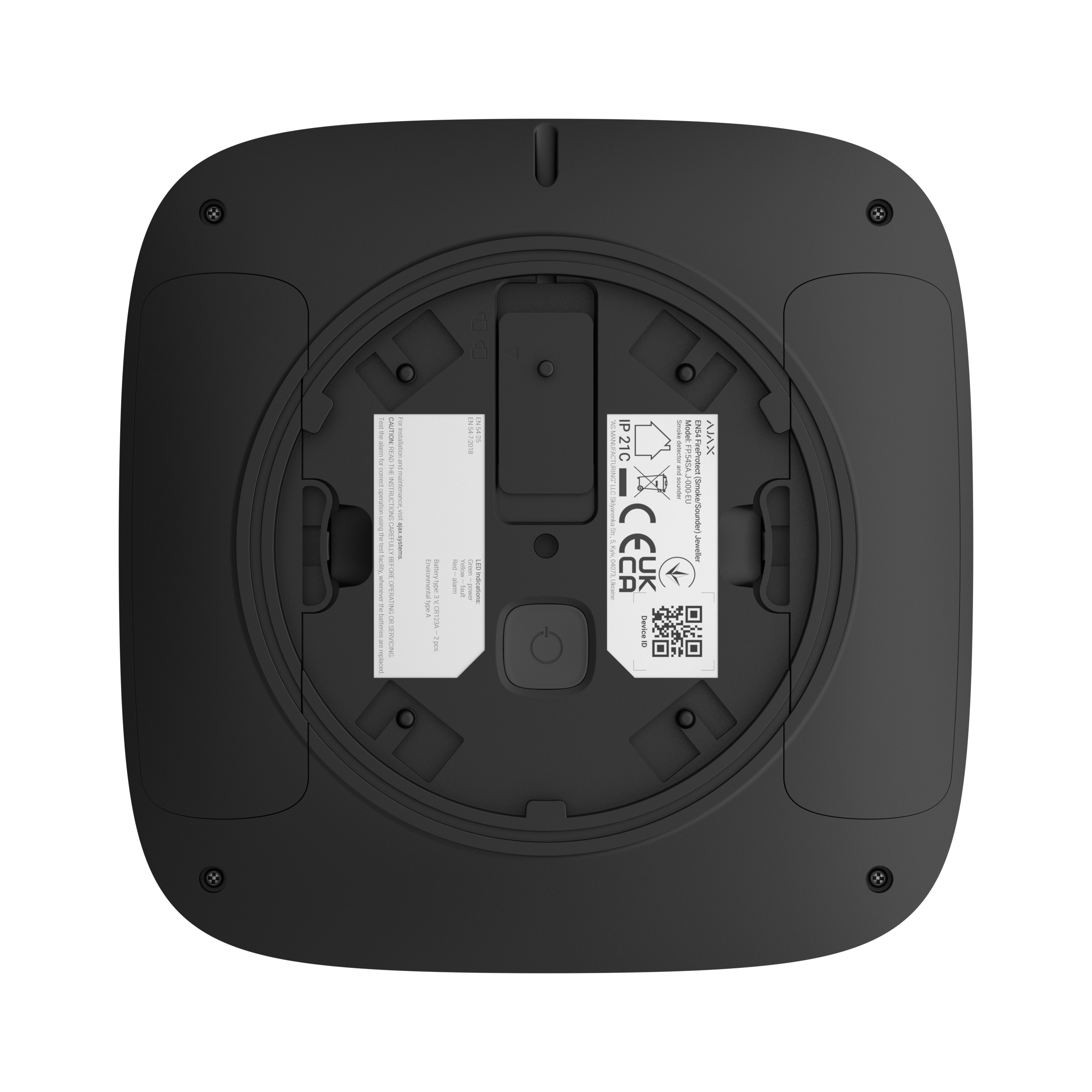 Ajax-Fire EN54 FireProtect (Smoke/Sounder)  schwarz Detailansicht Bild 7 | EPS