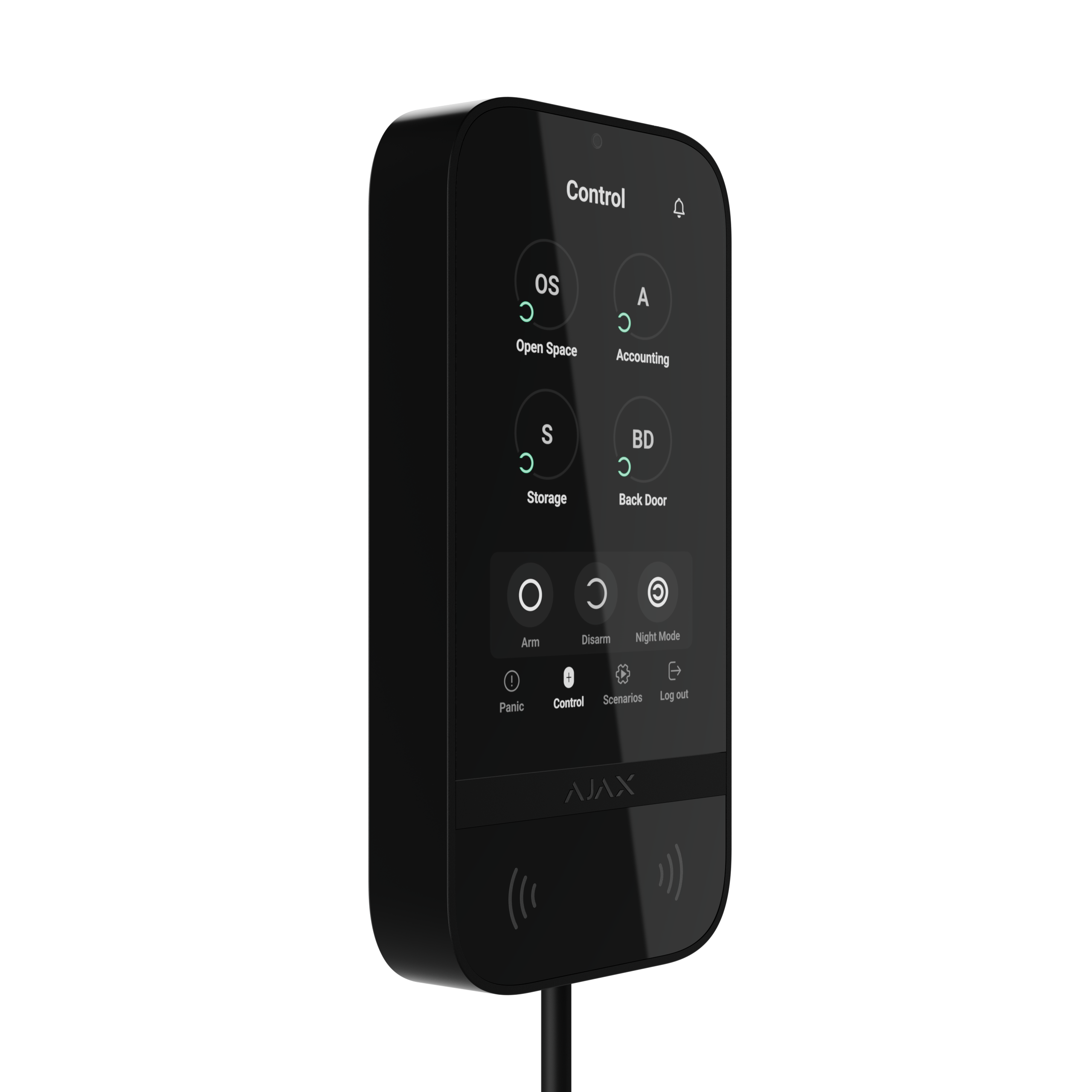 Ajax Superior KeyPad TouchScreen Fibra Schwarz Detailansicht Bild 8 | EPS