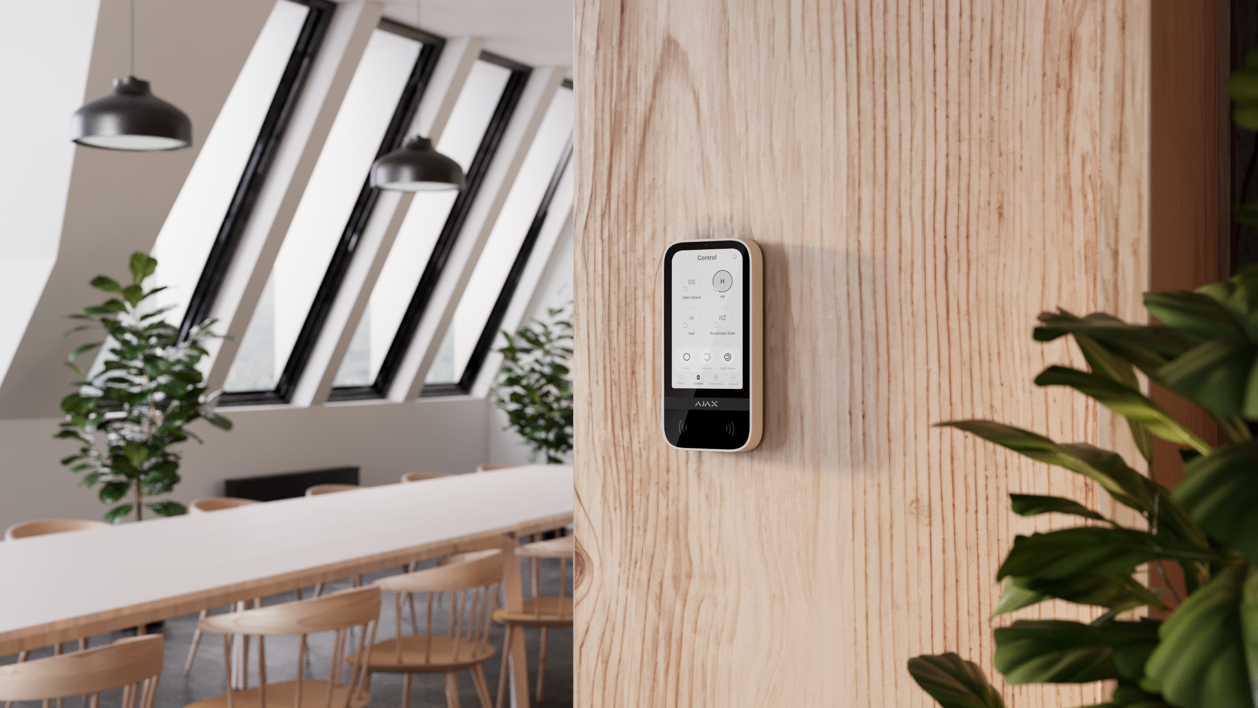 Ajax KeyPad TouchScreen Weiß Detailansicht Bild 7 | EPS