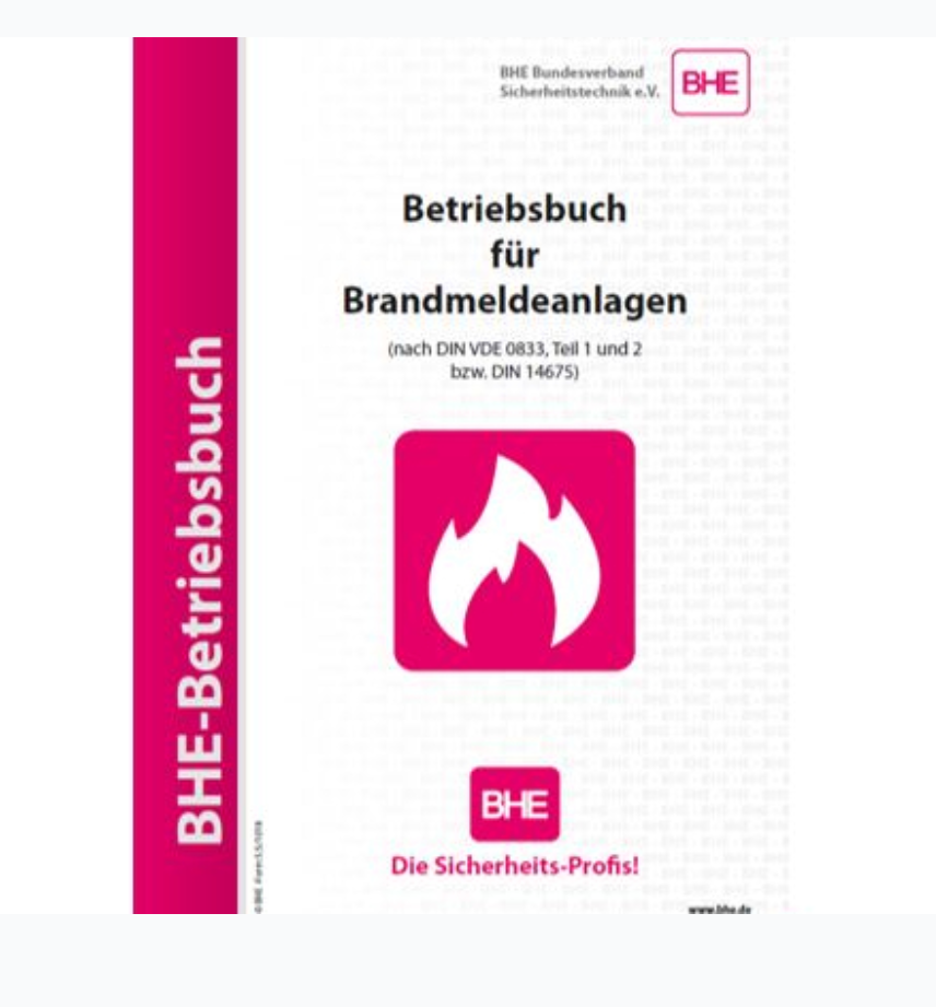 BHE  BHE- Betriebsbuch für Brandmeldeanlagen | EPS