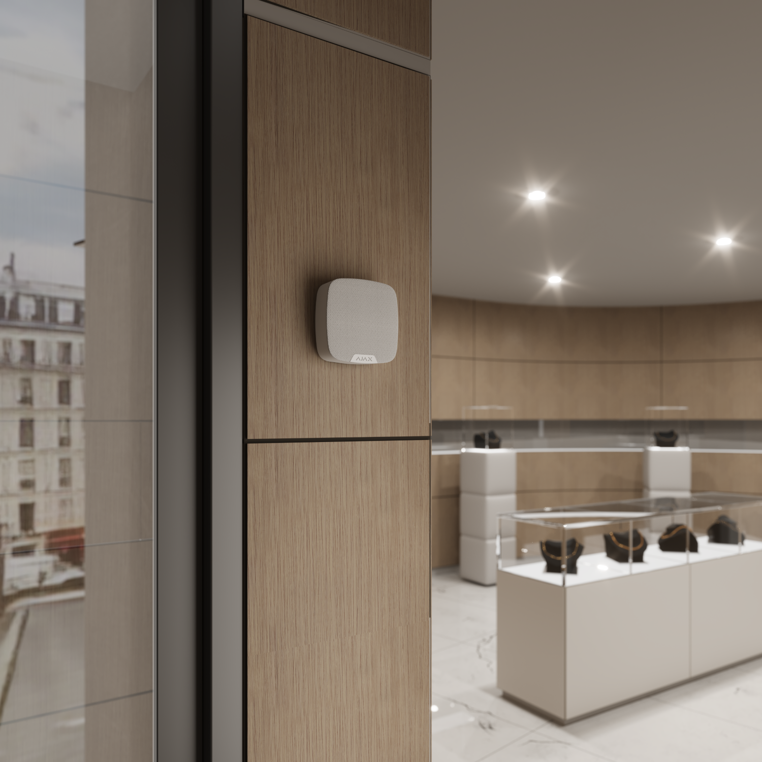 Ajax SpeakerPhone Jeweller Weiß Detailansicht Bild 10 | EPS