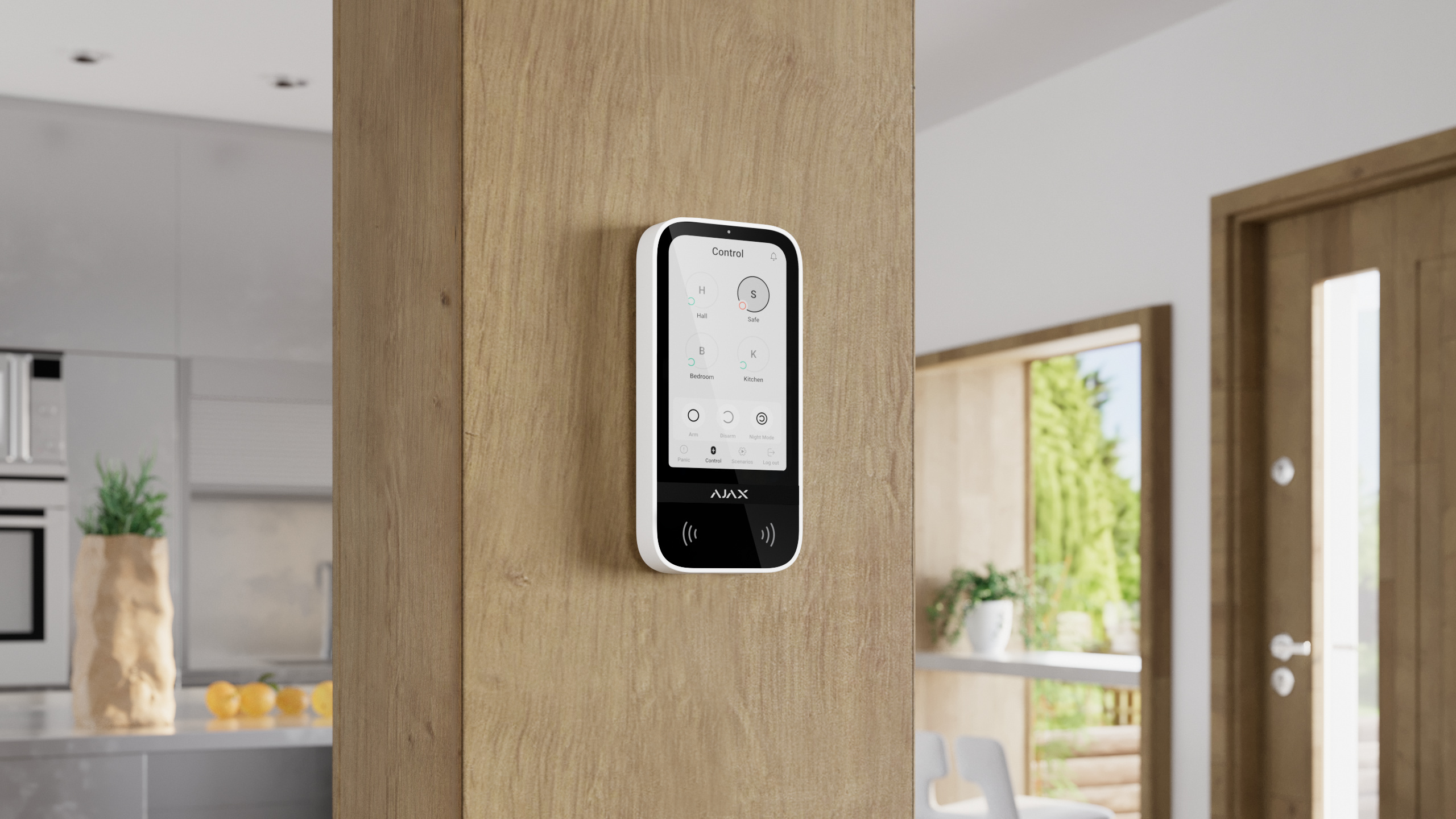 Ajax KeyPad TouchScreen Weiß Detailansicht Bild 18 | EPS