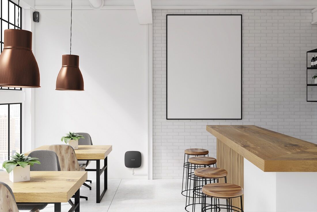 Ajax Hub 2 (4G) Jeweller Schwarz Detailansicht Bild 6 | EPS