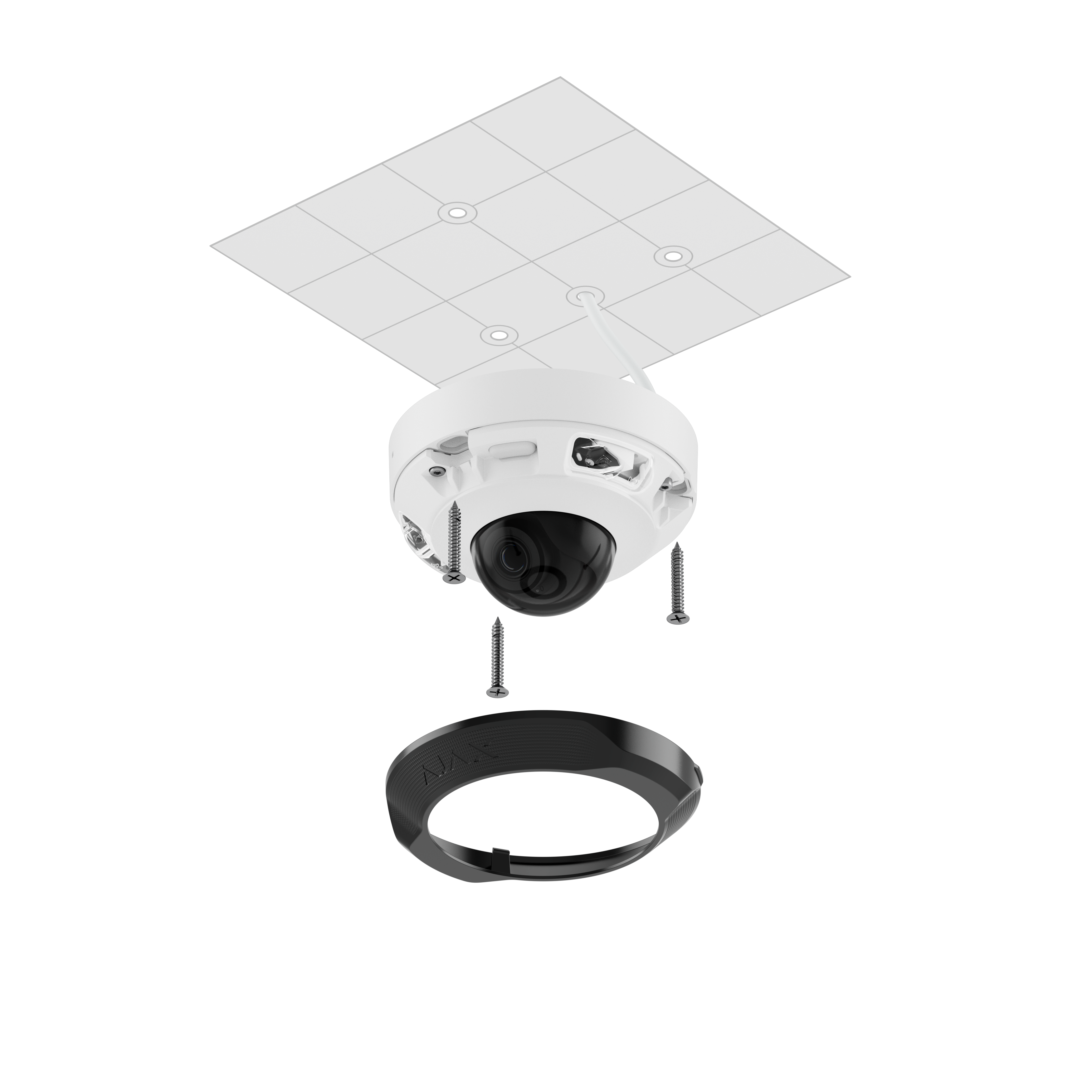 Ajax DomeCam Mini (5 Mp/2.8 mm) Weiß Detailansicht Bild 9 | EPS