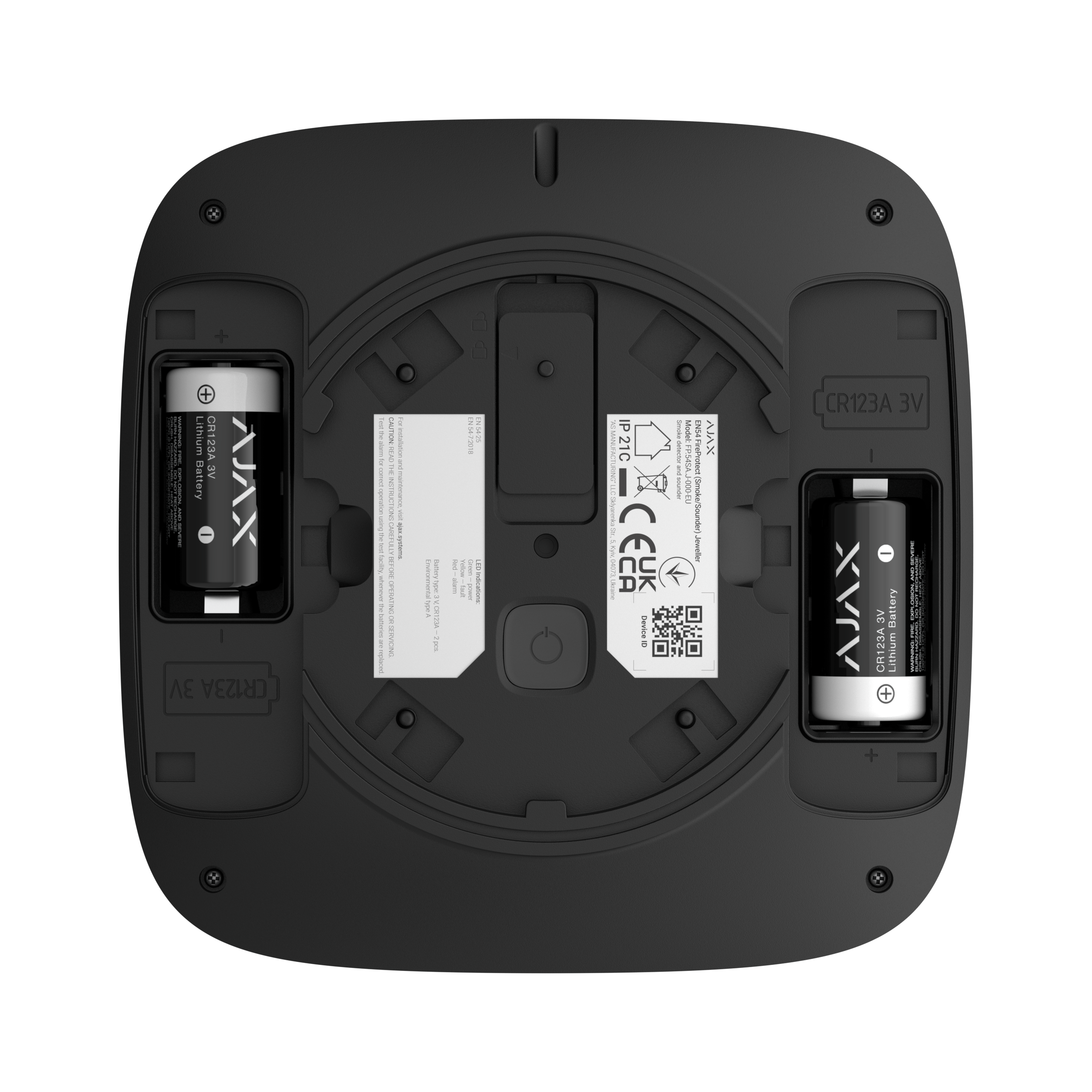 Ajax-Fire EN54 FireProtect (Smoke/Sounder)  schwarz Detailansicht Bild 9 | EPS