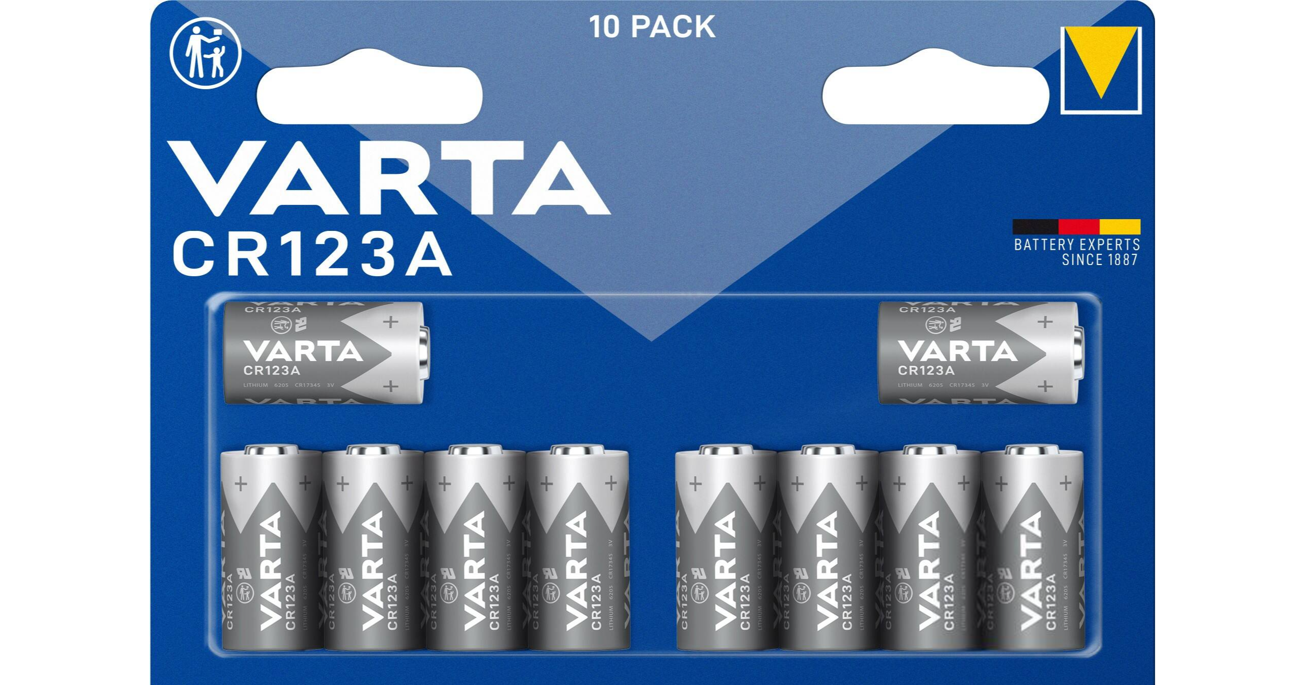 Varta BAT-3V0-CR123A.01 Lithium-Batterie-10BL | EPS