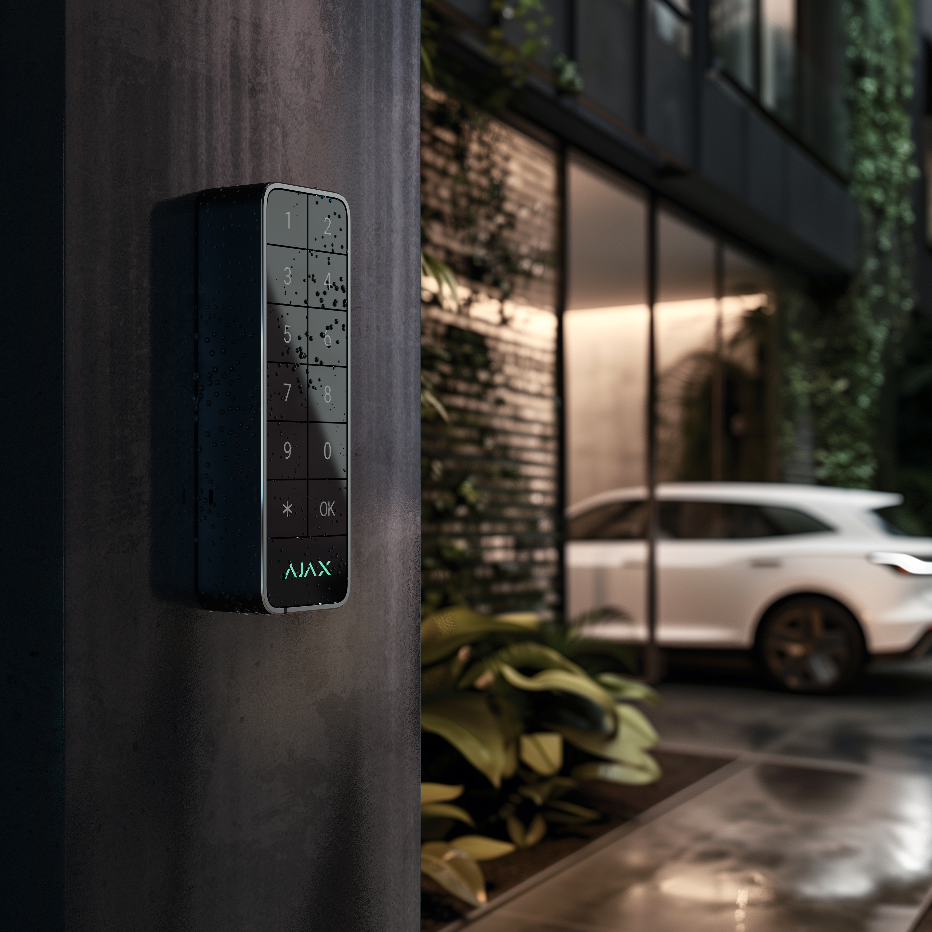 Ajax Superior KeyPad Outdoor Fibra Graphit Detailansicht Bild 3 | EPS