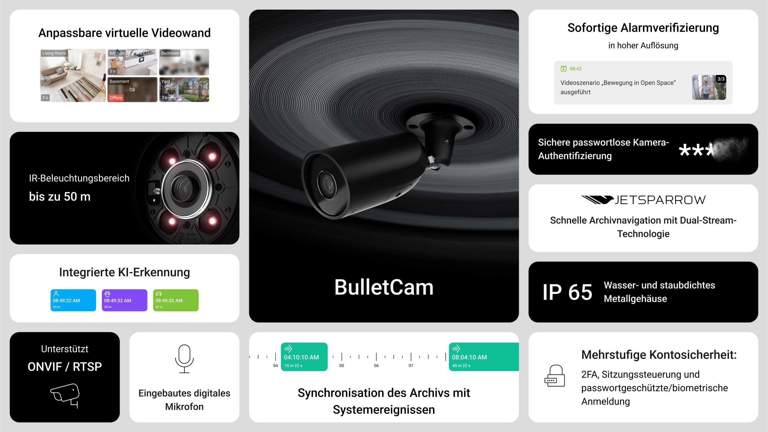 Ajax BulletCam (5 Mp/2.8 mm) Schwarz Detailansicht Bild 7 | EPS