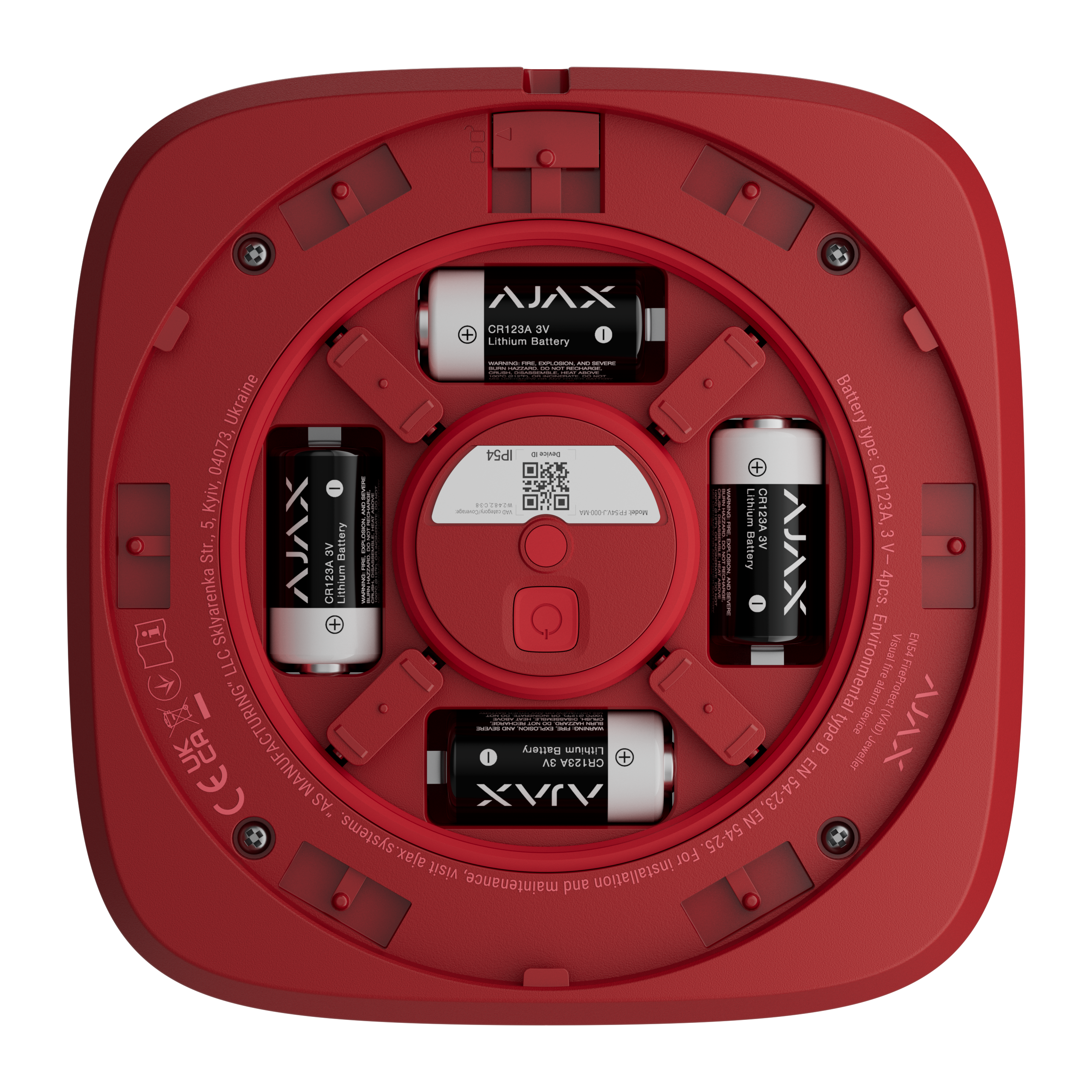 Ajax-Fire EN54 FireProtect (VAD) rot | EPS