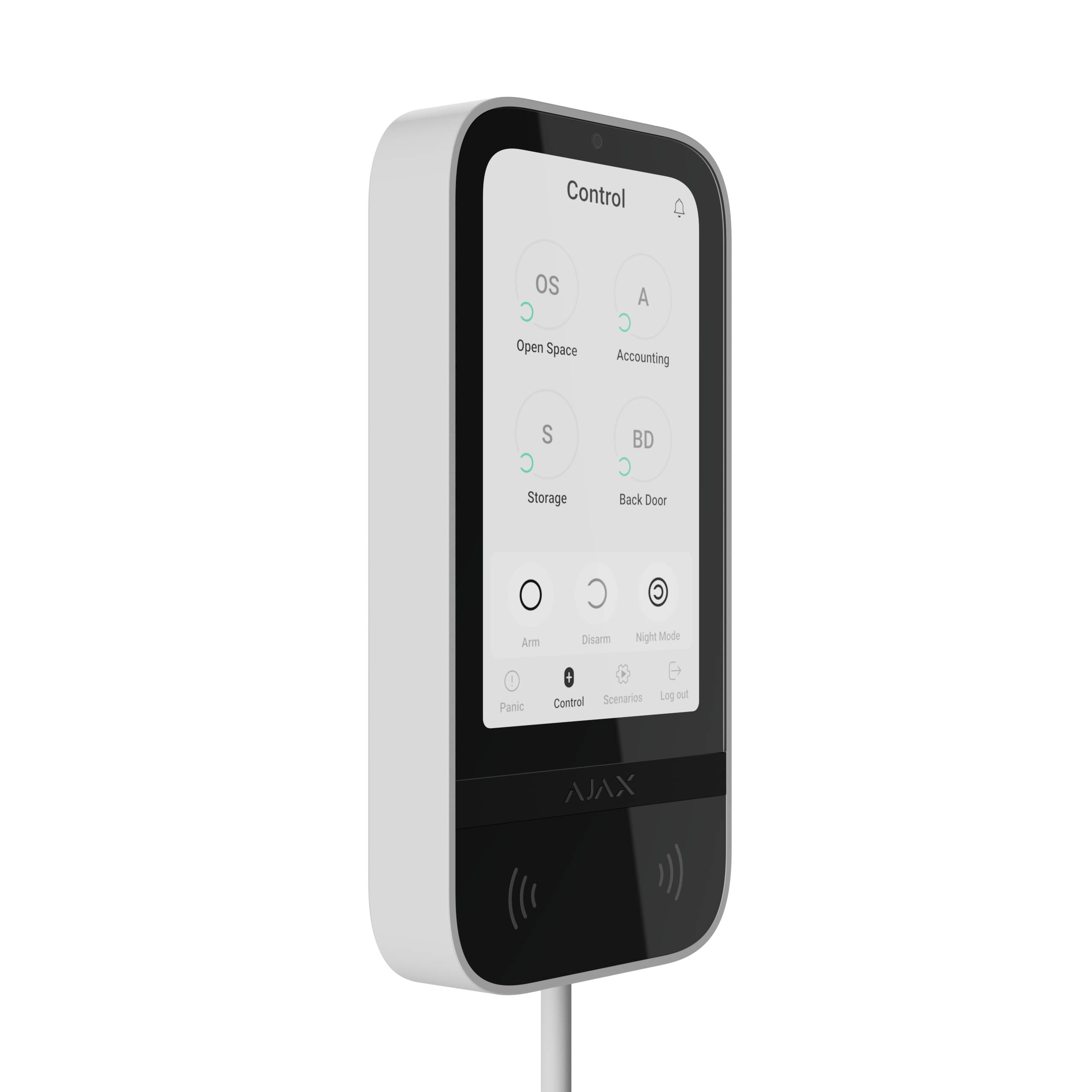 Ajax Superior KeyPad TouchScreen Fibra Weiß Detailansicht Bild 2 | EPS
