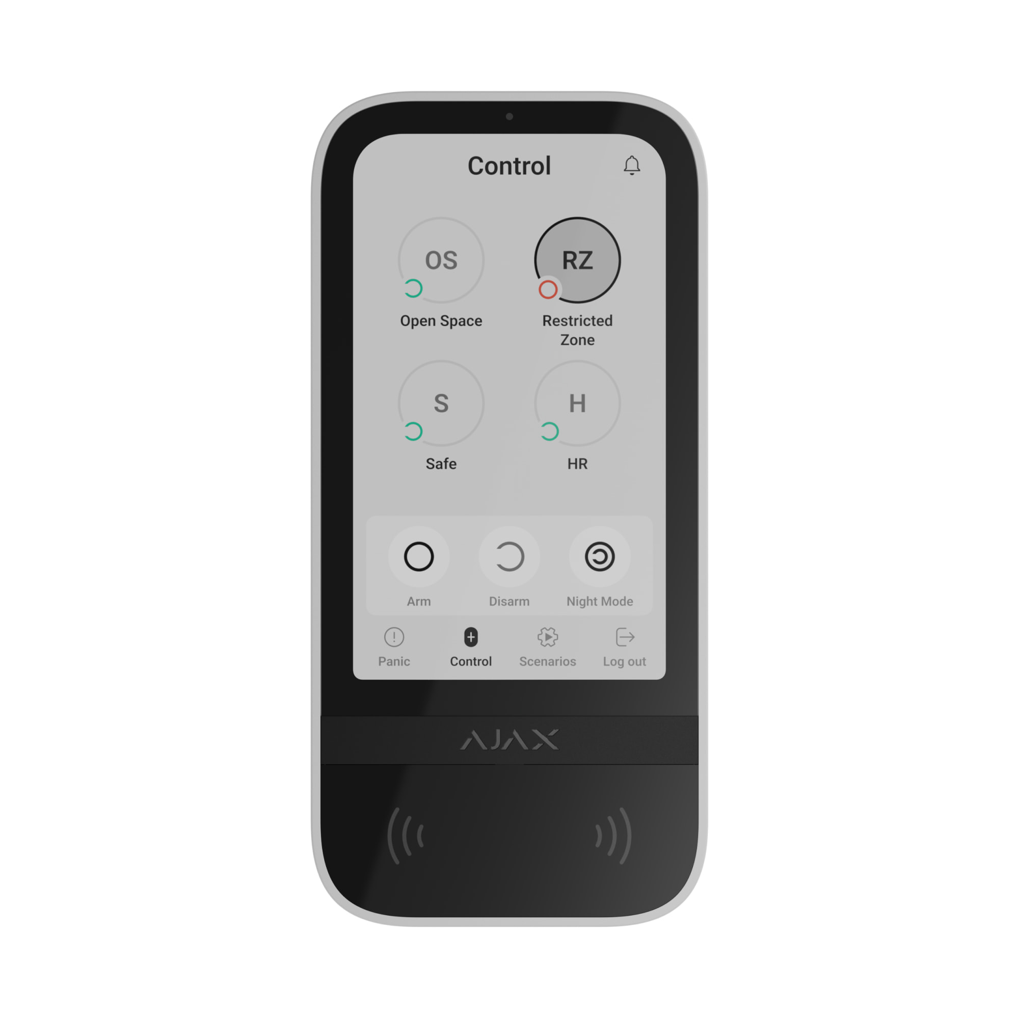 Ajax KeyPad TouchScreen Weiß Detailansicht Bild 16 | EPS